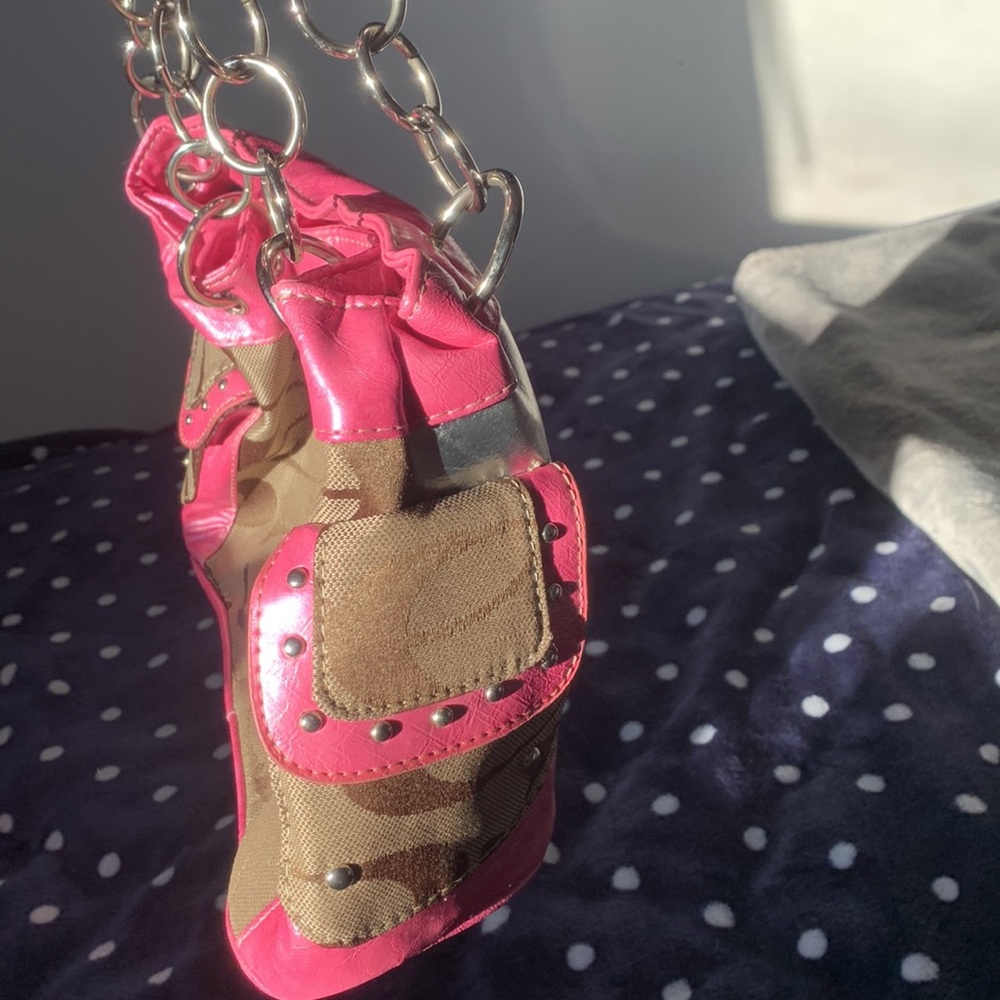Pink multi pattern purse - Picture 3 of 4